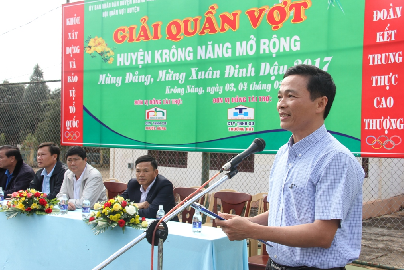 Giải Quần Vợt Huyện Krông Năng Mở Rộng Lần Thứ Nhất Năm 2017